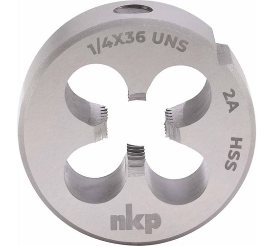 Плашка NKP UNS 1/4 -36 DINEN22568 HSS 20x5мм 2490140UNS36