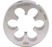 Плашка NKP М40 шаг 3.0мм DINEN22568 HSS 6g 75х30мм 240403N