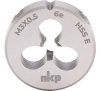 Плашка NKP М3, шаг 0.5мм DINEN22568 HSSE 6e 20х5мм 289030N