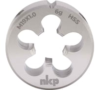 Плашка NKP М19, шаг 1.0мм DINEN22568 HSS 6g 45х14мм 240191N