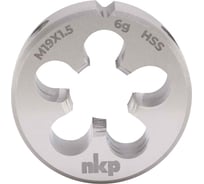 Плашка NKP М19, шаг 1.5мм DINEN22568 HSS 6g 45х14мм 240192N