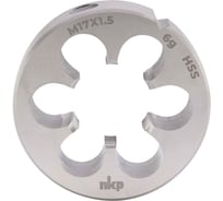 Плашка NKP М17, шаг 1.5мм DINEN22568 HSS 6g 45х14мм 240172N