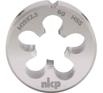 Плашка NKP М19, шаг 2.5мм DINEN22568 HSS 6g 45х18мм 240190N