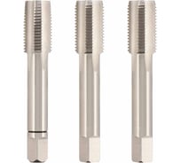 Метчик H-Tools UN 1.1/16 -16, комплект из 3-х шт., DIN352 HSSE 138мм a=16мм 31111616