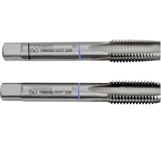 Метчик ТОЧИНТЕХ м/р М14х1,5 Р6М5(М2) ГОСТ 3266-81 к-т 2 шт. с прох. хв. мт00466
