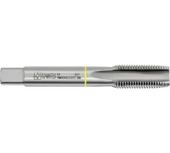 Метчик ТОЧИНТЕХ м/р М12х1,75 Р6М5К5(М35) ГОСТ 3266-81 для скв. с прох. хв. мт00393