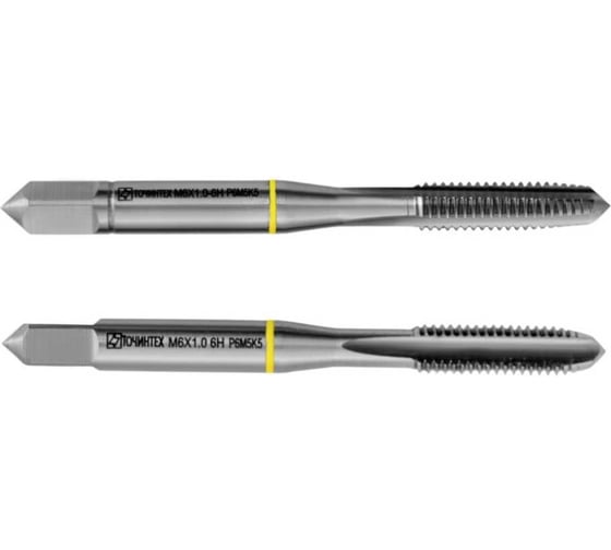 Метчик ТОЧИНТЕХ м/р  М6,0х1,0 Р6М5К5(М35) ГОСТ 3266-81 к-т 2 шт. с прох. хв. мт00483