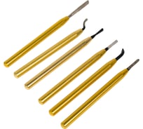 Набор шаберов CNIC из 6шт разного профиля с алмазным покрытием 680-0023 37204