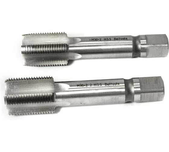 Метчик Beltools М30х2 машинно-ручной HSS 2шт компл. исп2 ГОСТ 3266-81 ri.114.1269