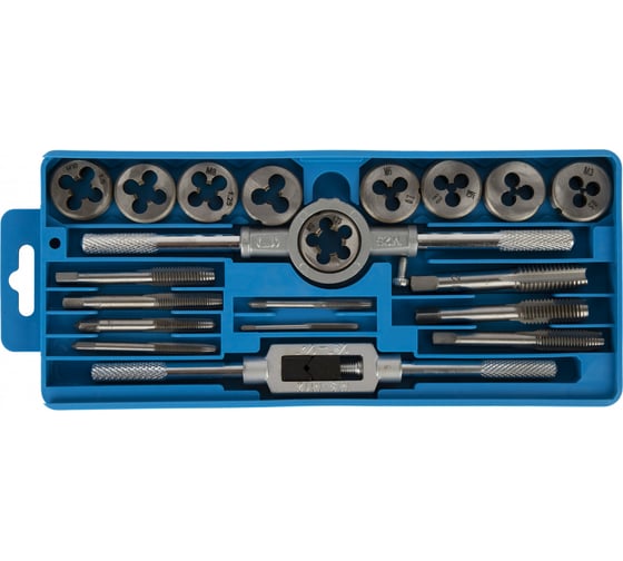 Набор метчиков и плашек Debever Machining Solutions М3- М12, 20 предметов, метрическая резьба, Standard DB-S-TDM5020