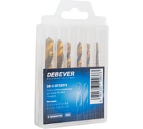 Набор комбинированных метчиков Debever Machining Solutions Standard М3-М10, 6 предметов, DB-S-DTC0310