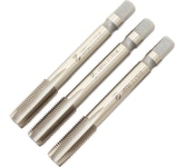 Метчик CNIC М10,0 х 1,0 м/р.Р6АМ5 набор из 3-х шт. для глухих и сквозных отверстий 76608