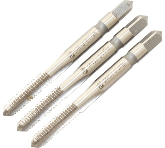 Метчик CNIC М 6,0 1,0 м/р.Р6АМ5 набор из 3-х шт. для глухих и сквозных отверстий 76599