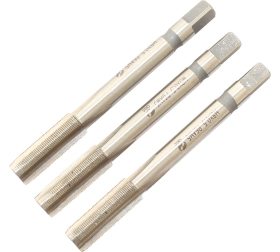 Метчик CNIC М 8,0х0,5 м/р.Р6АМ5 набор из 3-х шт. для глухих и сквозных отверстий 76604