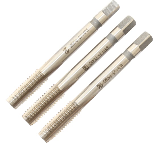 Метчик CNIC М 8,0 1,25 м/р.Р6АМ5 набор из 3-х шт. для глухих и сквозных отверстий 76603