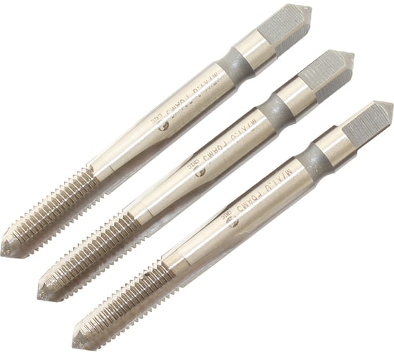 Метчик CNIC М 7,0х1,0 м/р.Р6АМ5 набор из 3-х шт. для глухих и сквозных отверстий 76601