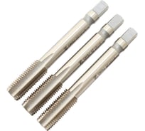 Метчик CNIC М11,0 х 1,25 м/р.Р6АМ5 набор из 3-х шт. для глухих и сквозных отверстий 76612