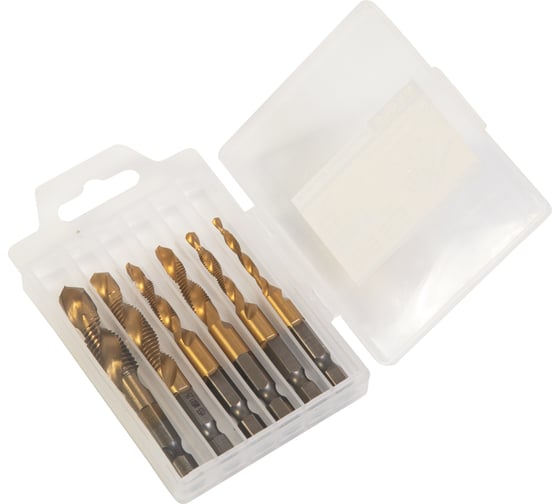 Набор сверл с метчиком Skole 6 штук (HSS) NMB-6HEX