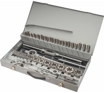 Набор метчиков и плашек MASTER-TOOL HSS-G M3 -M24 64пр 1017701010004