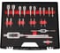Набор метчиков и плашек MASTER-TOOL UNF 1/4 -1.0 HSS-G 37пр 1014901010006 2