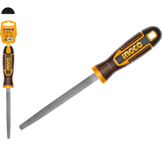 Напильник полукруглый по металлу INGCO 200 мм (10/60) INDUSTRIAL HSHF088