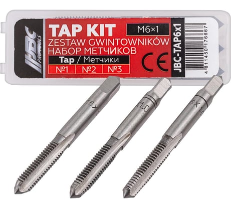 Метчик JBC M6x1 (3шт) JBC-TAP6x1(64886)