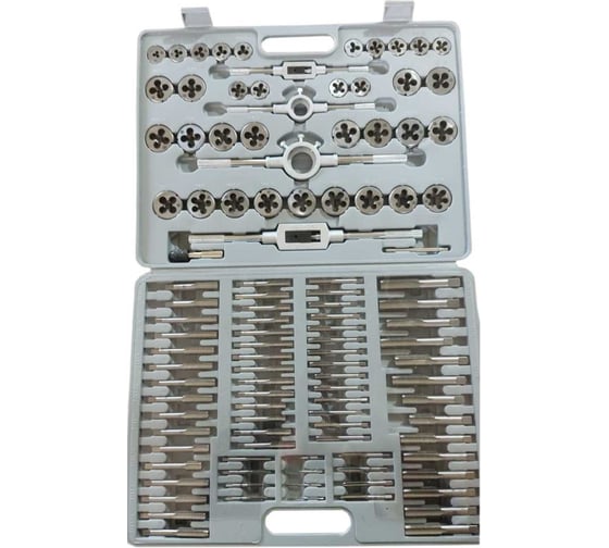 Набор метчиков и плашек ООО "ТМТ ГРУПП" из 110шт. М2-М18 171316