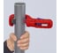 Труборез для канализационных пластиковых труб Knipex DPT50 диаметр 32/40/50 мм, толщина 2.5 - 3.5 мм, длина 202 мм BK KN-902302BK 7