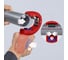 Труборез для канализационных пластиковых труб Knipex DPT50 диаметр 32/40/50 мм, толщина 2.5 - 3.5 мм, длина 202 мм BK KN-902302BK 17