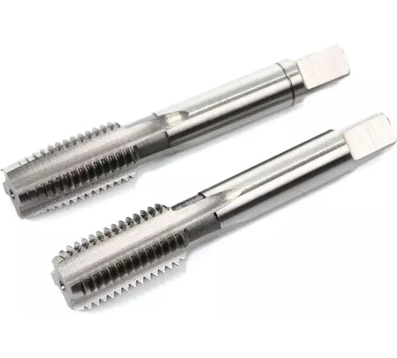 Метчики ручные GARWIN M6x1.0, DIN 352, HSS, 6H, комплект из 2 штук GM-TC06100