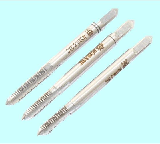 Метчик TLX М 5,0 0,8 9ХС ручной, к-т из 3-х шт. 75947