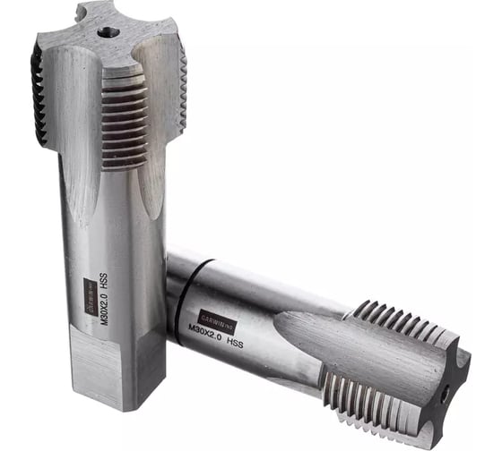 Метчики ручные GARWIN Mf30x2.0, DIN 2181, HSS, 6H, комплект из 2 штук GM-TF300200