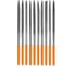 Набор надфилей (напильников) TDM ELECTRIC 10 штук, диаметр 3 мм, длина 140 мм, пластиковая рукоятка, серия Рубин SQ1026-0303 5