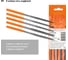 Набор надфилей (напильников) TDM ELECTRIC 5 штук, Ø3 мм, длина 140 мм, пластиковая рукоятка, серия "Рубин" SQ1026-0301 13