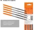 Набор надфилей (напильников) TDM ELECTRIC 5 шт, Ø4 мм, длина 160 мм, пластиковая рукоятка, серия Рубин SQ1026-0302 11