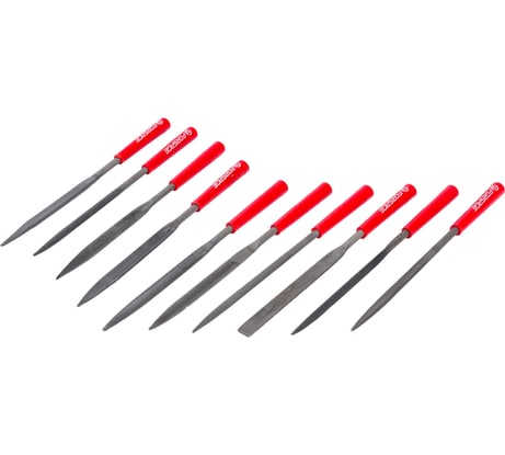 Набор разнопрофильных надфилей Forsage 10 предметов L-180 мм, d5 мм в блистере F-6165 50154