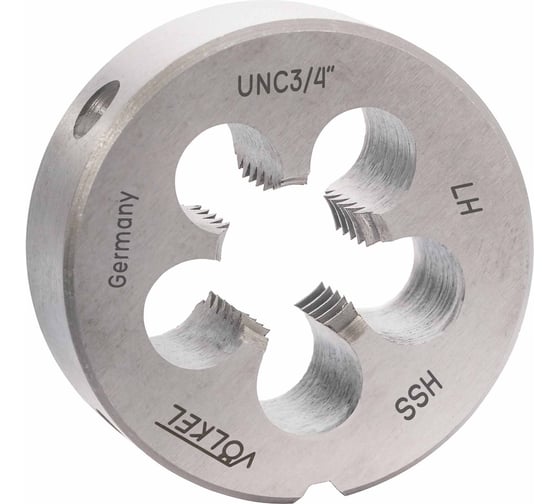 Плашка Volkel левая UNC 3/4 -10 DINEN22568 HSS 45x18мм V23230