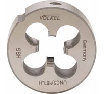 Плашка Volkel левая UNC 5/16 -18 DINEN22568 HSS 25x9мм V23216