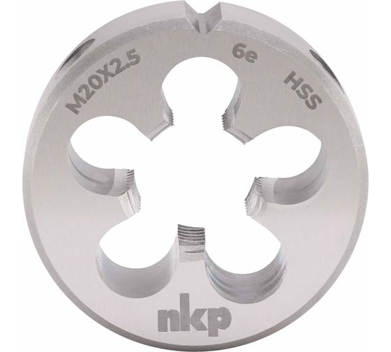 Плашка NKP М20 шаг 2.5мм DINEN22568 HSS 6e 45х18мм 239200N