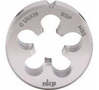 Плашка NKP трубная G 1/4 -19 DINEN24231 HSS 38x10мм 242140N
