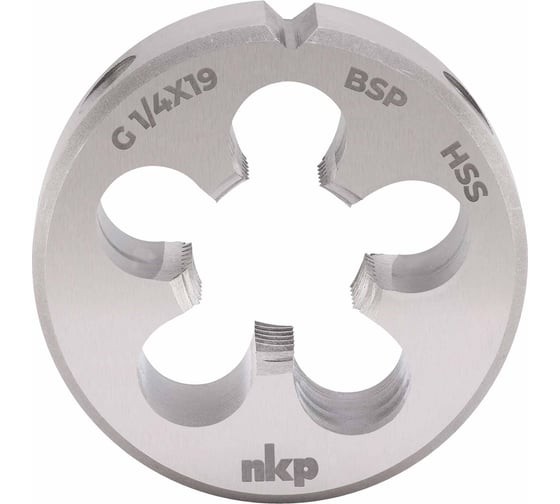 Плашка NKP трубная G 1/4 -19 DINEN24231 HSS 38x10мм 242140N
