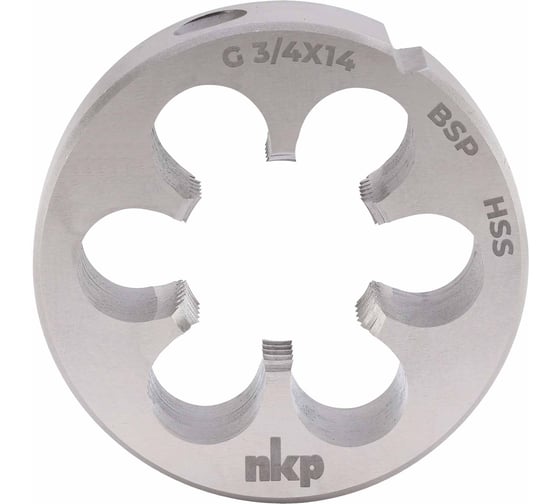 Плашка NKP трубная G 3/4 -14 DINEN24231 HSS 55x16мм 242340N