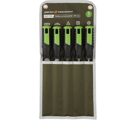 Набор напильников Дело Техники №2 200 мм, 5 шт 253725 1