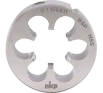 Плашка трубная NKP G(BSP) 1,1/4-11 DINEN24231 HSS 75x20мм 242114N
