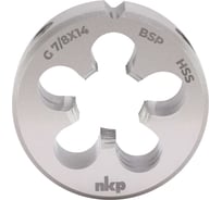 Плашка трубная NKP G(BSP) 7/8-14 DINEN24231 HSS 65x18мм 242780N
