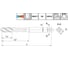 Метчик CNCINS М4х0,7 для глухих отверстий, DIN371, с покрытием TiN TSF1.M4х0,7.6H.DIN371.TiN.M35 2