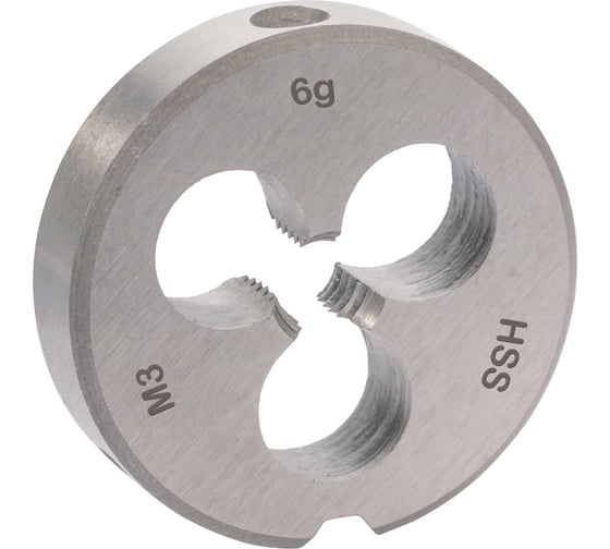 Плашка H-Tools М3 шаг 0.5мм DINEN22568 HSS-G 6g 20х5мм 237030TXHT