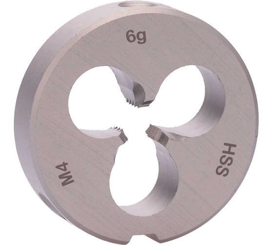 Плашка H-Tools М4 шаг 0.7мм DINEN22568 HSS-G 6g 20х7мм 237040TXHT