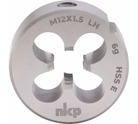 Плашка левая NKP М12 шаг 1.5мм DINEN22568 HSSE 6g 38х10мм 294121N