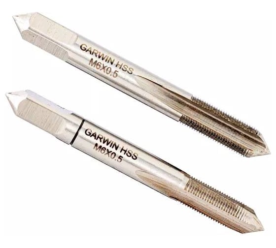Метчики ручные GARWIN Mf6x0.5, DIN 2181, HSS, 6H, комплект из 2 штук GM-TF060050